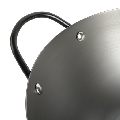 Babish 14-Inch Carbon Steel Flat Bottom Wok
