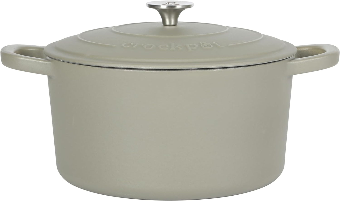 Crock Pot Artisan 5-Quart Enameled Cast Iron Dutch Oven