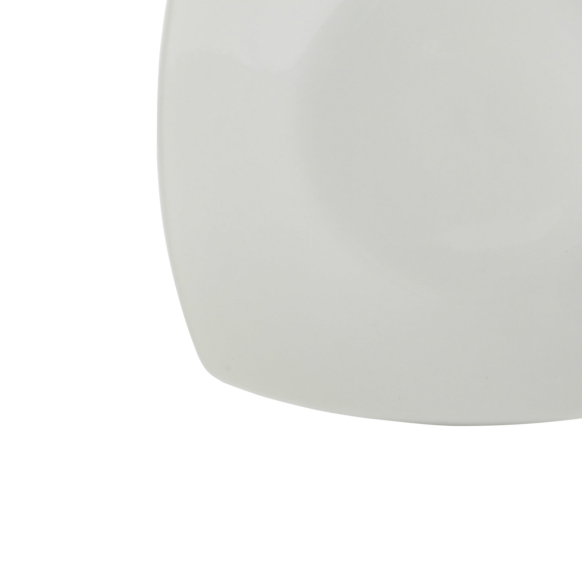 Gibson Home Zen Buffet 16-Piece Porcelain Dinnerware Set, Square Plates & Bowls, Service for 4, White
